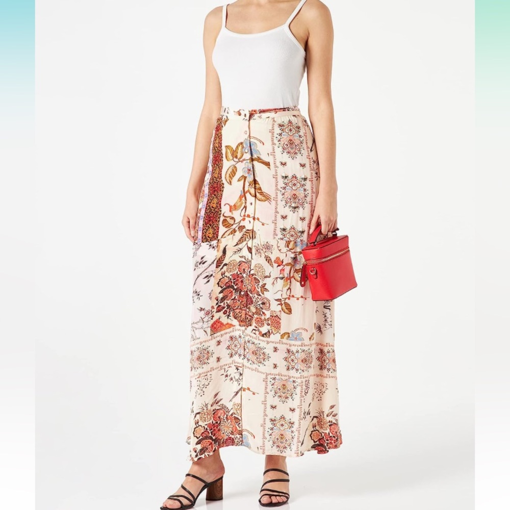 NWT Desigual Woven Quios Skirt 2